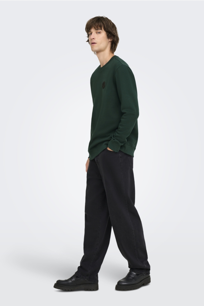 Only & Sons groene heren sweater | Model