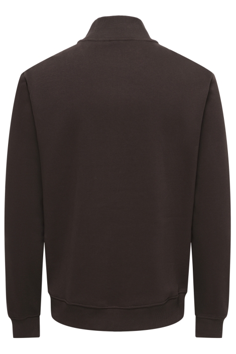 Only & Sons bruine heren sweater | Achteraanzicht
