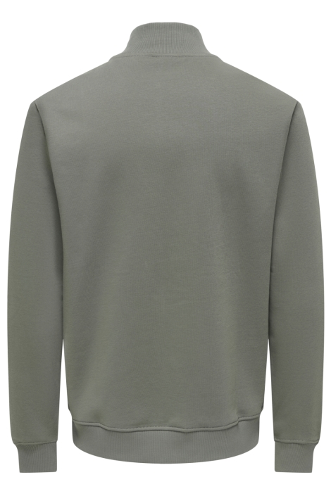 Only & Sons grijze heren sweater | Achteraanzicht