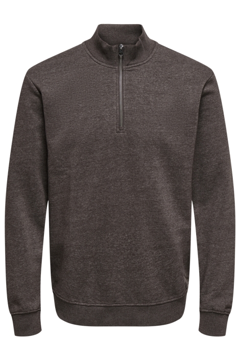 Only & Sons bruine heren trui | Vooraanzicht