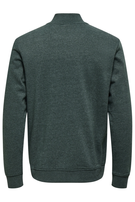 Only & Sons groene heren sweater | Achteraanzicht