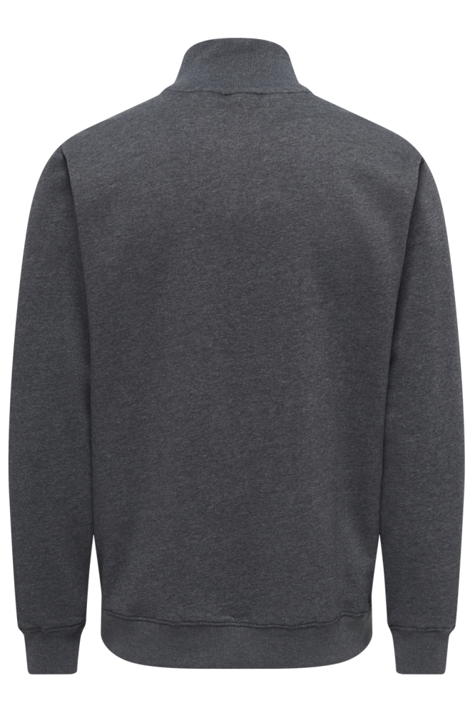 Only & Sons grijze heren sweater | Achteraanzicht