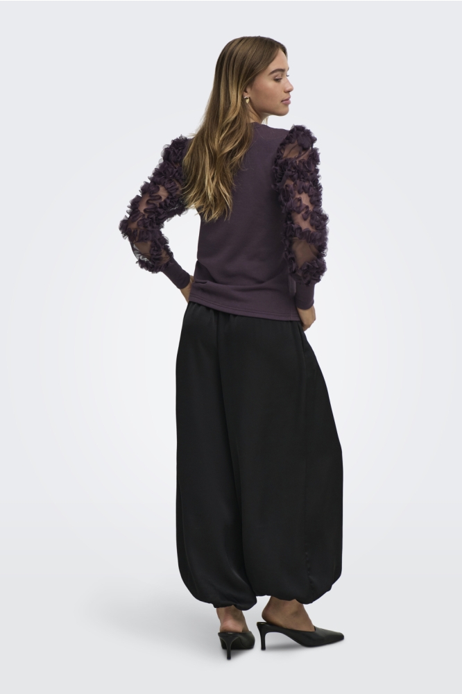 Jacqueline de Yong paarse dames sweater | Model