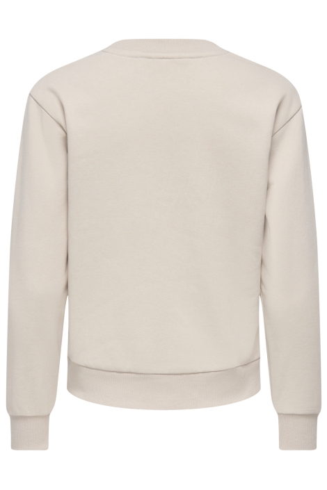 Jacqueline de Yong beige dames sweater | Achteraanzicht