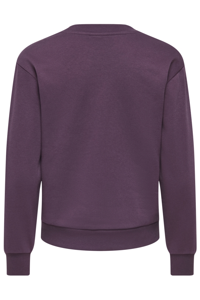 Jacqueline de Yong paarse dames sweater | Achteraanzicht