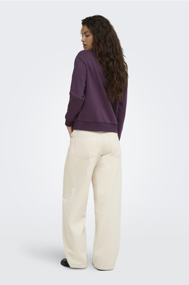 Jacqueline de Yong paarse dames sweater | Model
