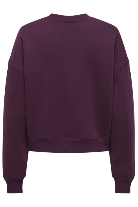 Only bordeaux dames sweater | Achteraanzicht