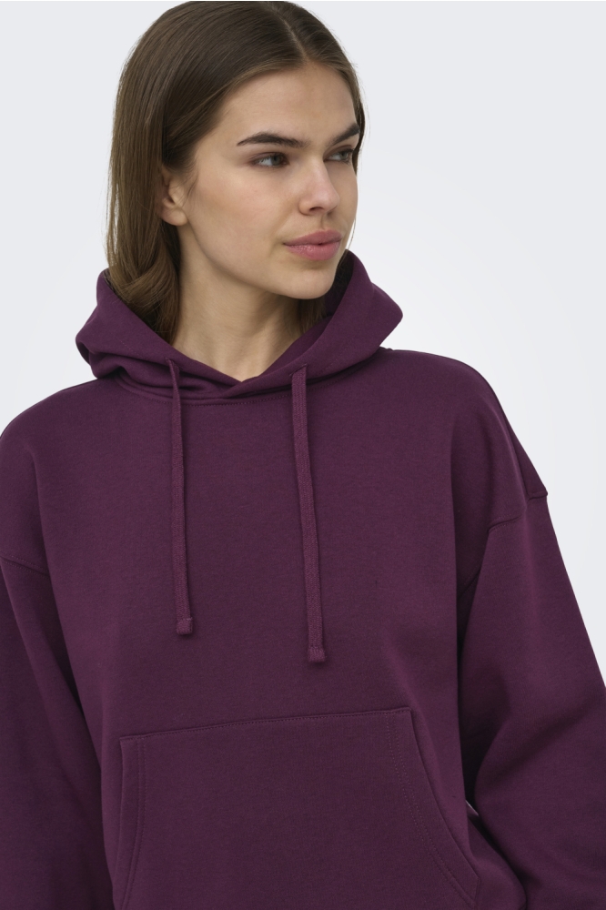 Only bordeaux dames sweater | Kleurstaal