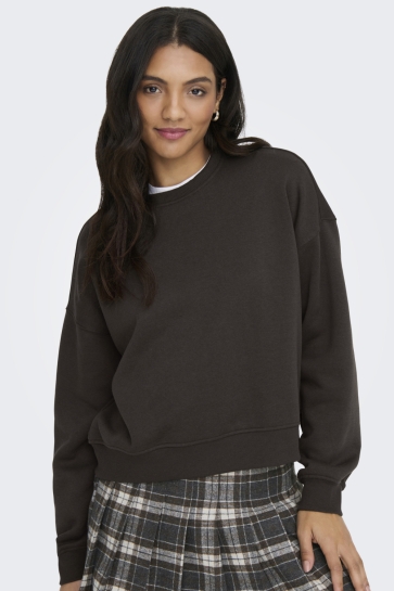Only sweater ONLBEST L/S CREW NECK SWT 15338727 CHOCOLATE TORTE