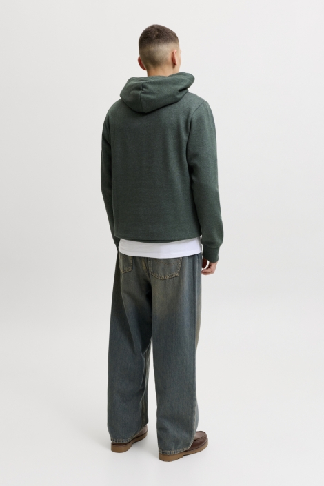 Jack & Jones groene heren sweater | Model achteraanzicht