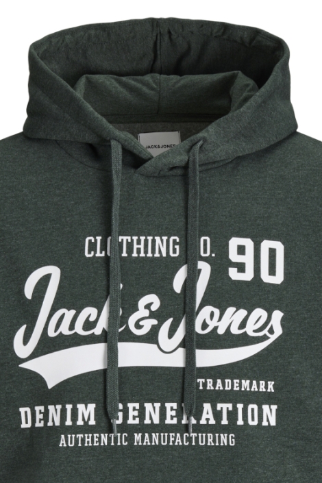 Jack & Jones groene heren sweater | Close up