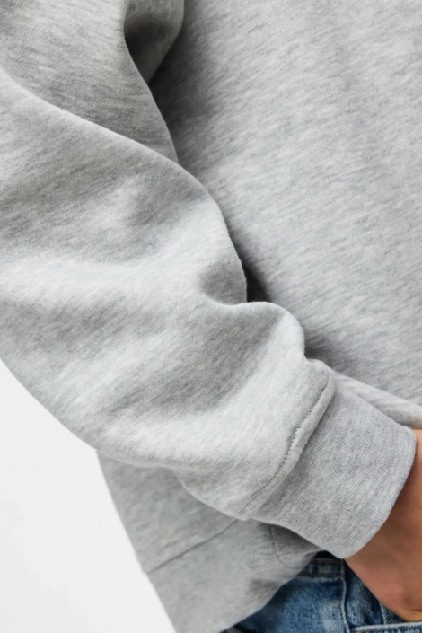 Pieces grijze dames sweater | Close up
