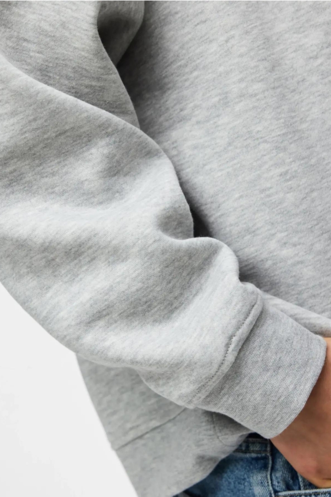 Pieces grijze dames sweater | Close up