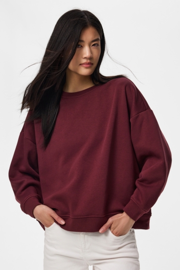 Pieces sweater PCCHILLI LS LOOSE FIT SWEAT TOP NO 17165992 TAWNY PORT