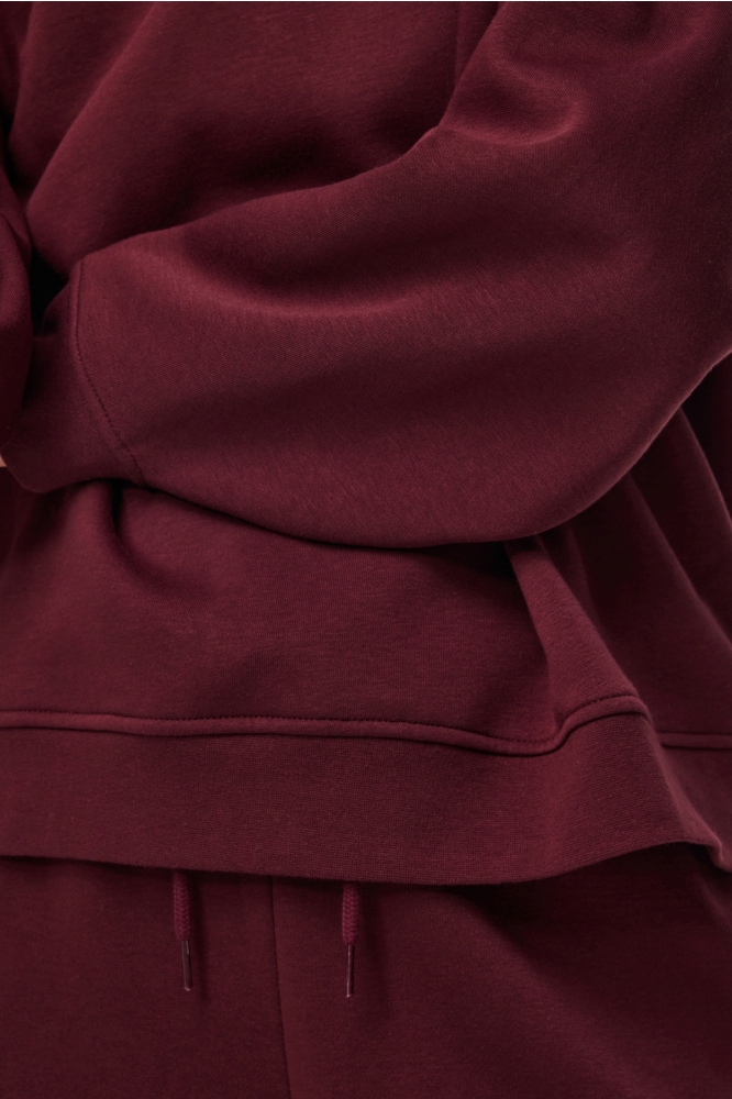 Pieces bordeaux dames sweater | Kleurstaal