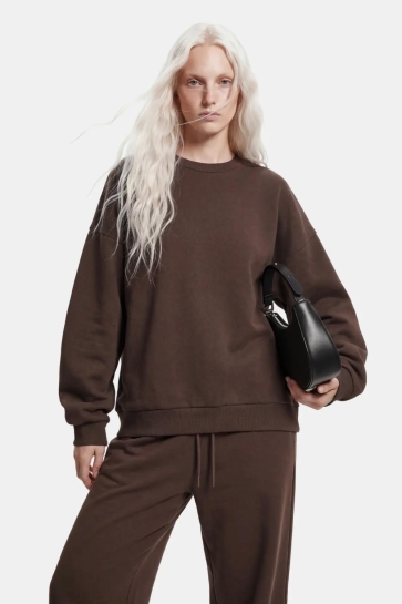 Pieces pcchilli ls loose fit sweat top no Bruin