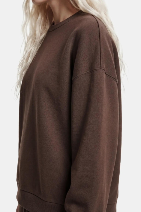 Pieces bruine dames sweater | Close up