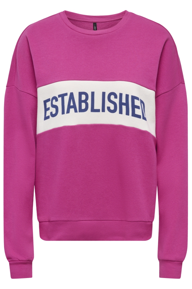 Only roze dames sweater | Vooraanzicht