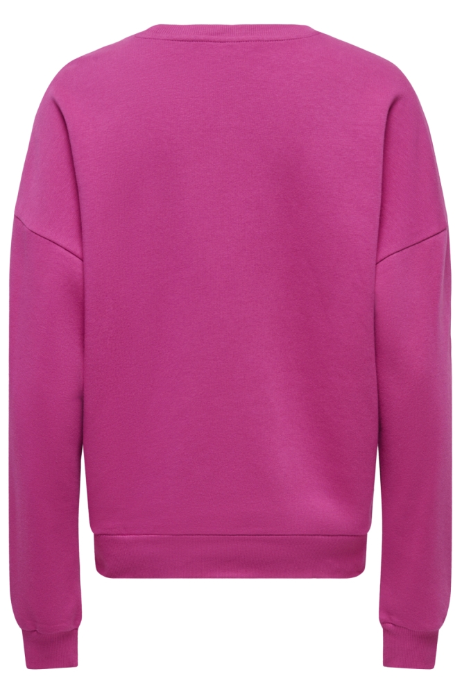 Only roze dames sweater | Achteraanzicht