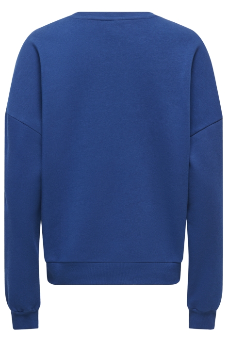 Only blauwe dames sweater | Achteraanzicht