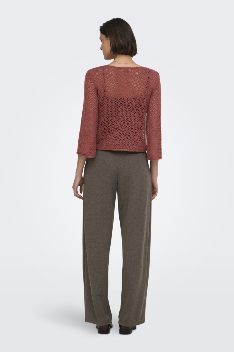 Jacqueline de Yong bruine dames trui | Model