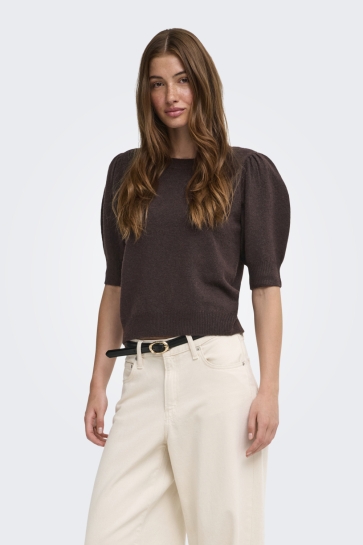 Only Trui ONLRICA 2/4 PULLOVER KNT NOOS 15318551 Chocolate Torte/Melange