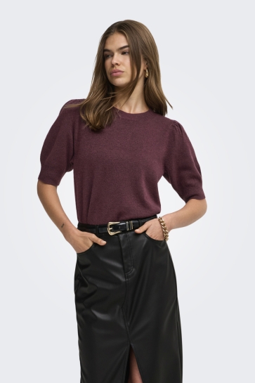 Only onlrica 2/4 pullover knt noos Bordeaux