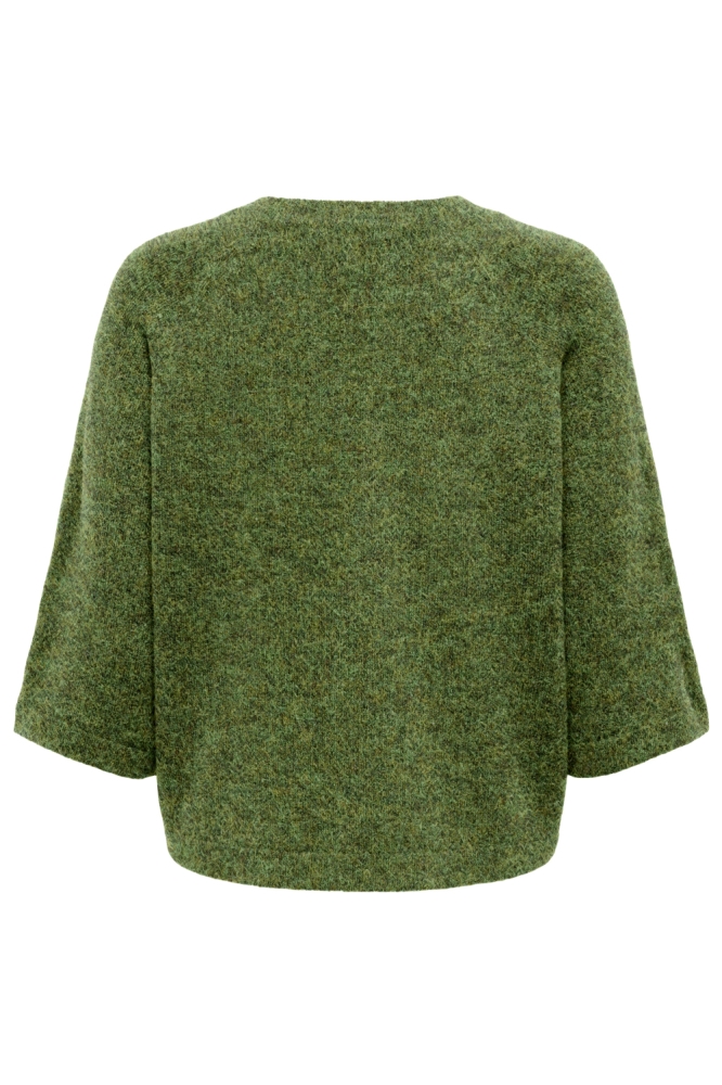 Only groene dames trui | Achteraanzicht