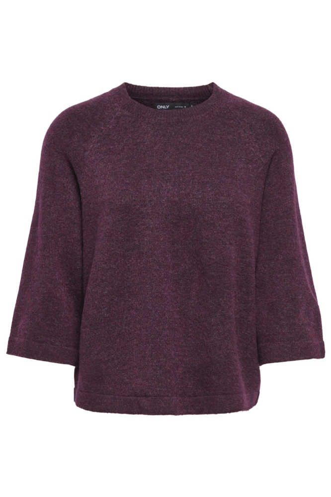 Only bordeaux dames trui | Vooraanzicht