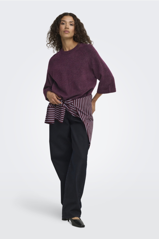 Only bordeaux dames trui | Model