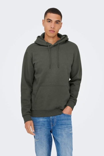 Only & Sons sweater ONSCERES HOODIE SWEAT NOOS 22018685 Beluga