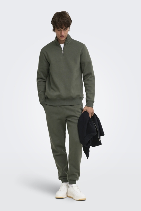Only & Sons groene heren sweater | Model