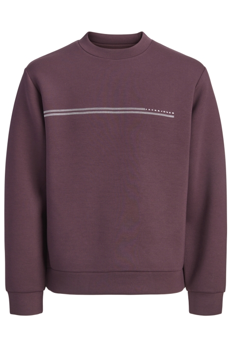 Jack & Jones bordeaux heren sweater | Vooraanzicht