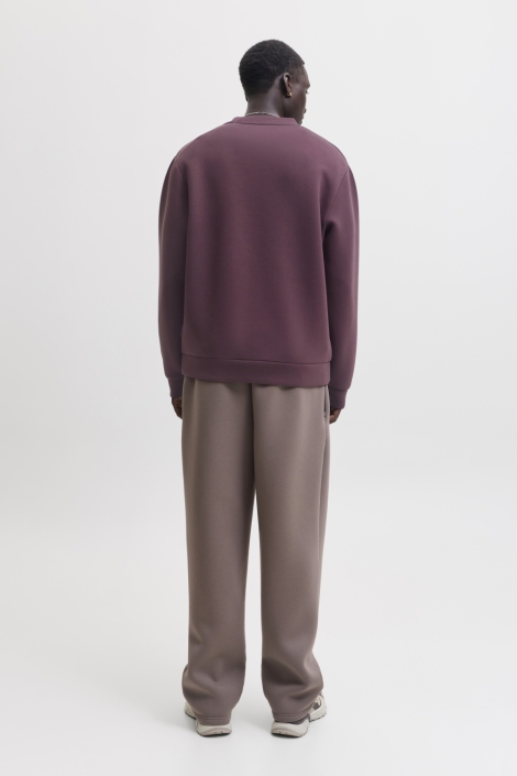 Jack & Jones bordeaux heren sweater | Model