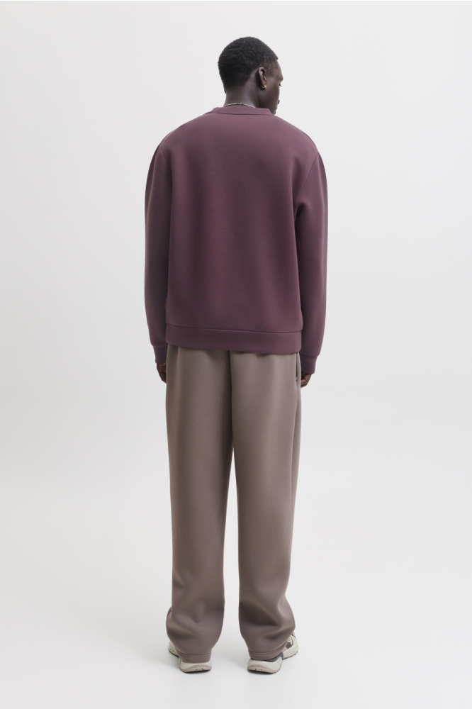 Jack & Jones bordeaux heren sweater | Model