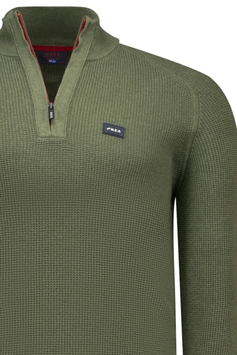 NZA groene heren trui | Close up