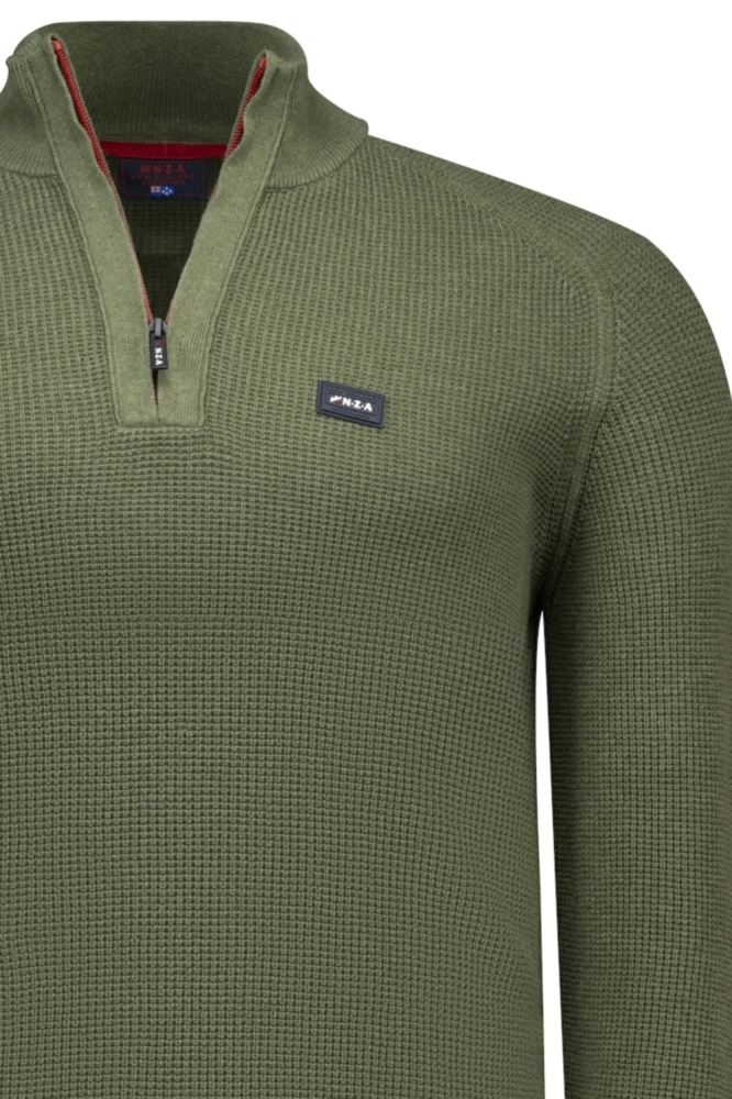 NZA groene heren trui | Close up