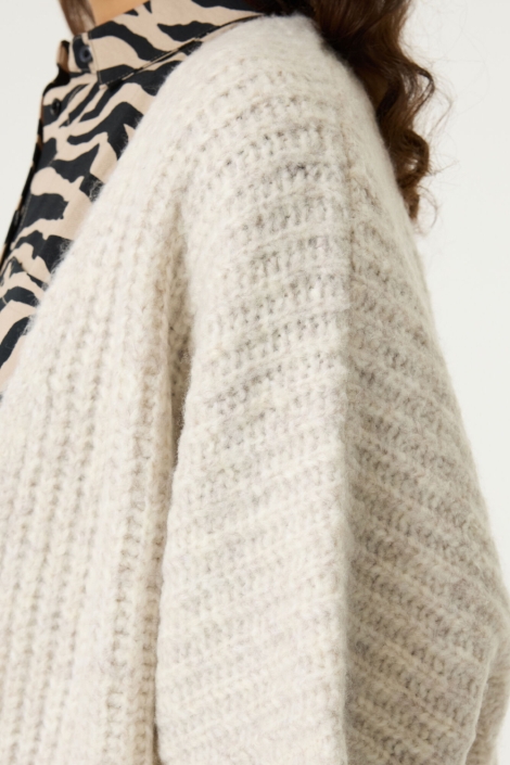 Garcia beige dames vest | Close up
