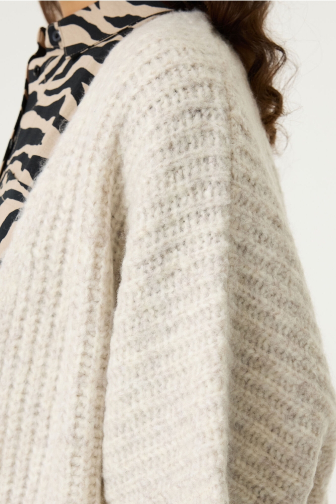 Garcia beige dames vest | Close up