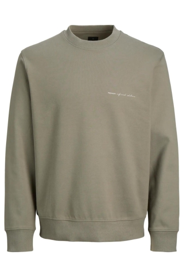 Jack & Jones Trui JPRBLAOWEN BRANDING CREWNECK SWEAT 12292205 Smokey Olive