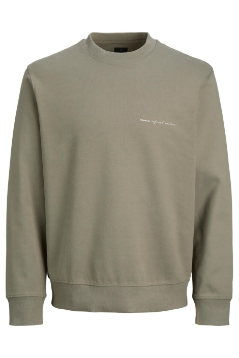 Jack & Jones groene heren sweater | Vooraanzicht