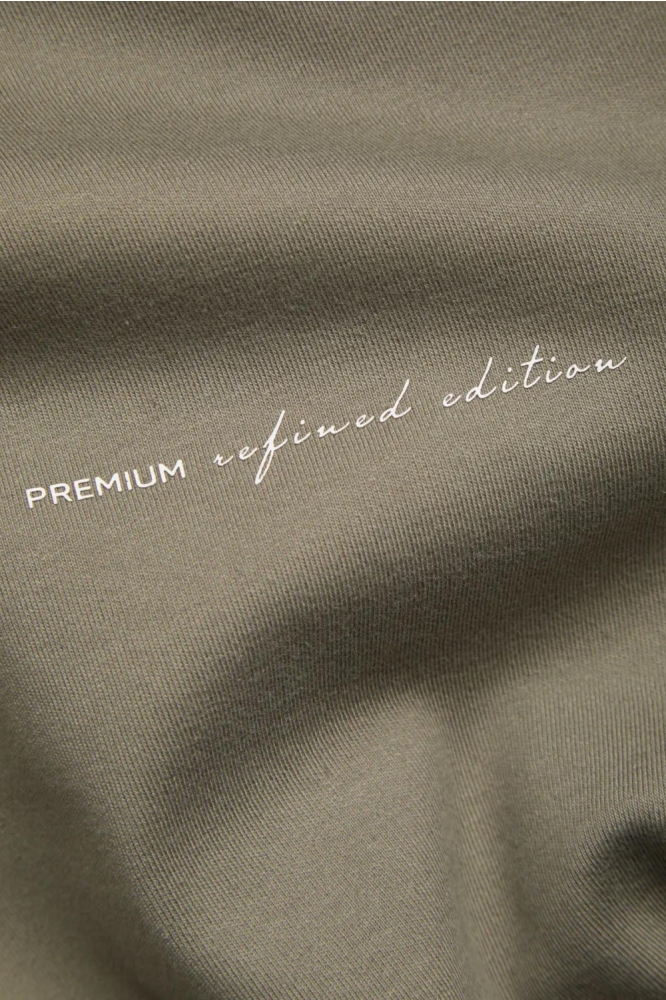 Jack & Jones groene heren sweater | Close up
