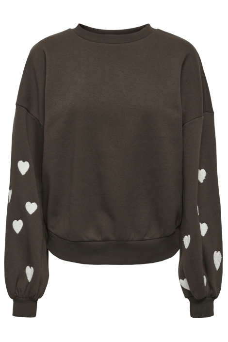 Only bruine dames sweater | Vooraanzicht