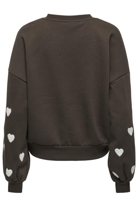 Only bruine dames sweater | Achteraanzicht