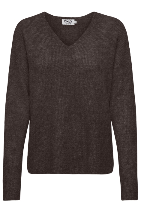 Only bruine dames trui | Vooraanzicht