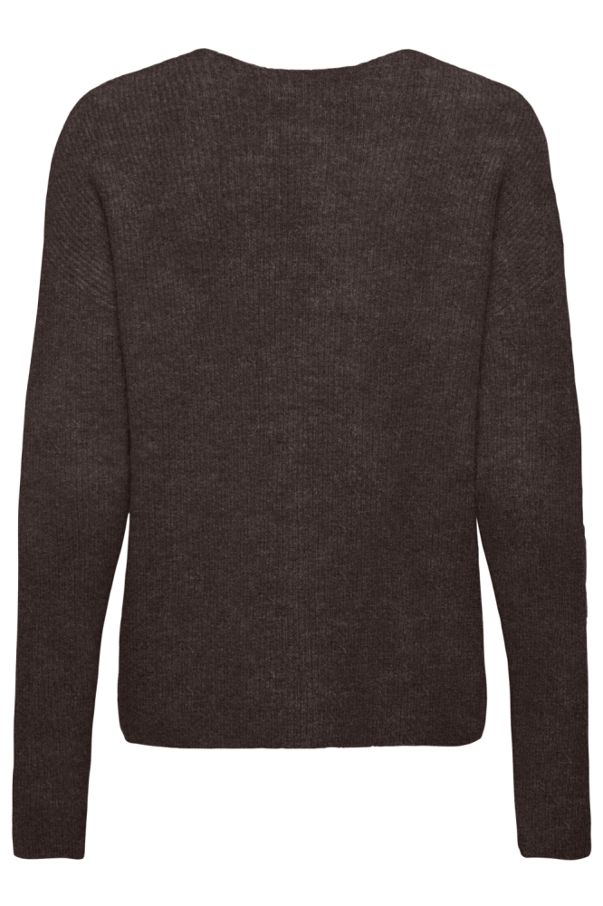 Only bruine dames trui | Achteraanzicht