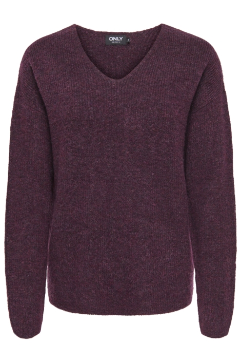 Only bordeaux dames trui | Vooraanzicht