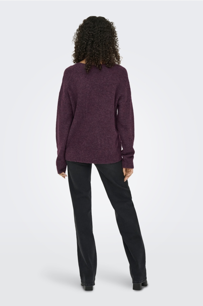Only bordeaux dames trui | Model