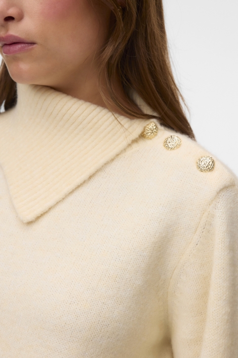 Vero Moda beige dames trui | Close up