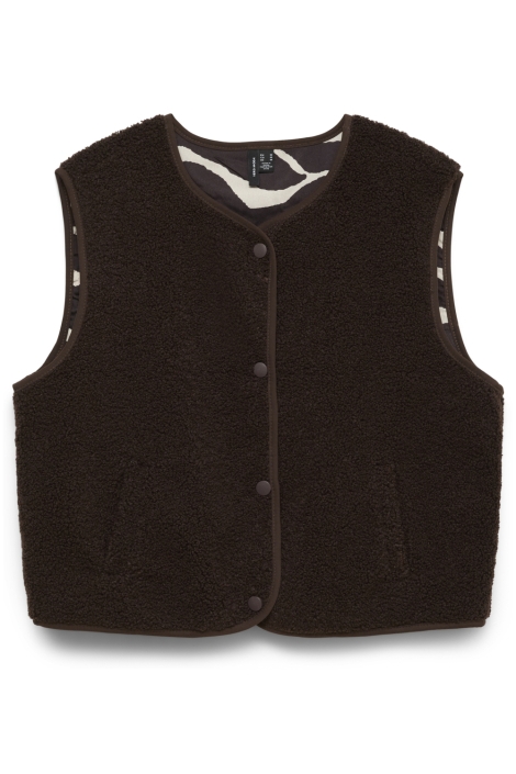 Vero Moda bruine dames gilet | Vooraanzicht